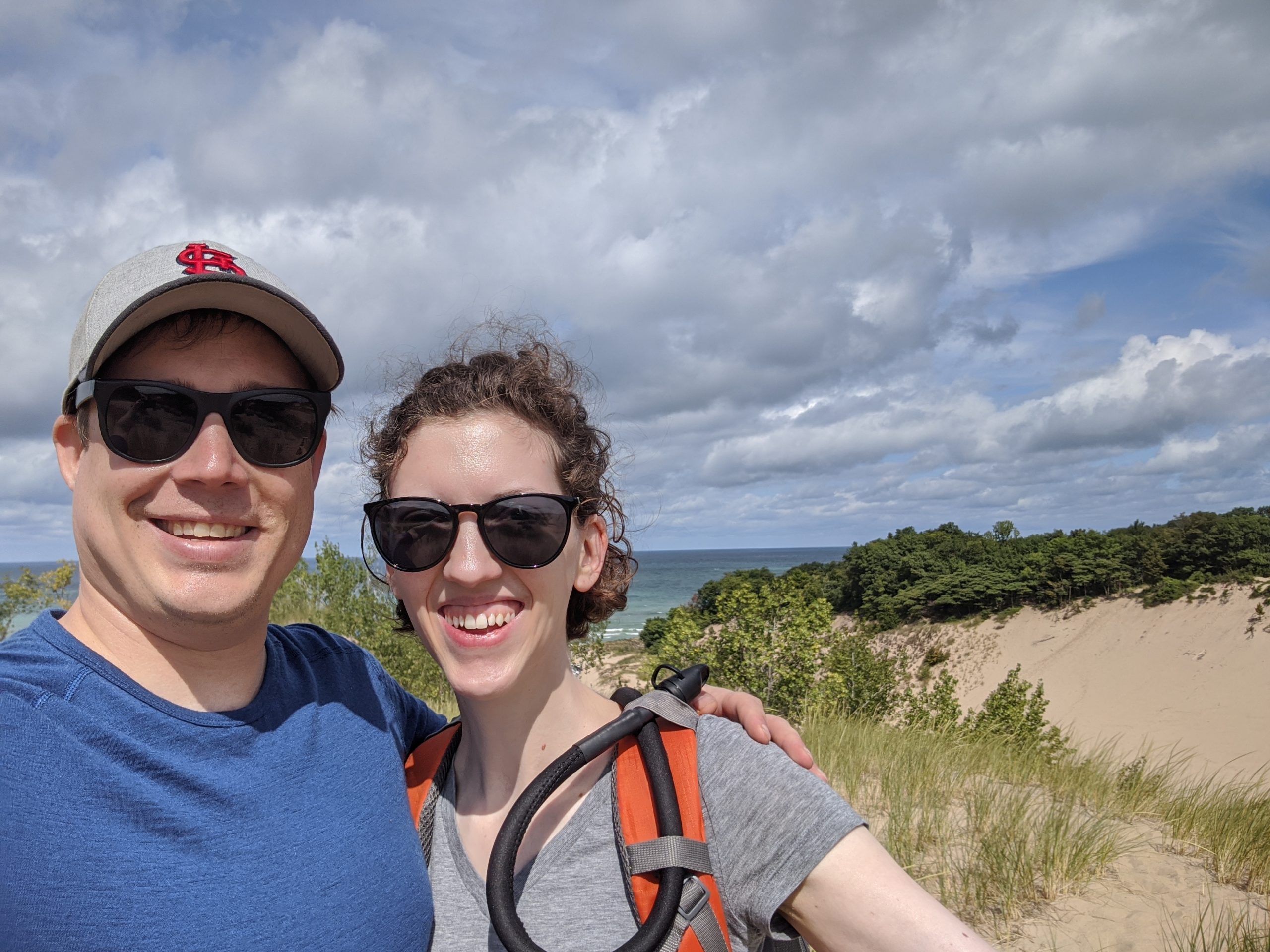 Sunny day on a summer camping trip